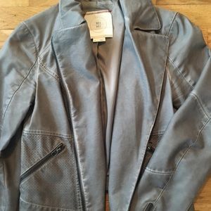 Anthropologie Hei Hei Vegan Faux Leather Jacket.